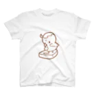 ひよことゆるかわハウスのシンプルひよこのひよぴよちゃん スタンダードTシャツ