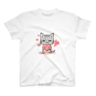 くつろぎ猫工房のくつろぎ猫（ハート） スタンダードTシャツ