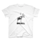 スカル君とスケルちゃんのSUKLLシリーズ第２弾(黒シカ) Regular Fit T-Shirt