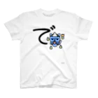 ジージョのデカ文字にゃんこ「で」 Regular Fit T-Shirt