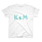 tsunokaのイニシャル Tシャツ K&M ペア スタンダードTシャツ