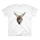 necodoriの-kangaru-『動物の気持ち』シリーズ スタンダードTシャツ