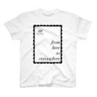 borderLinerのfrom here to everywhere スタンダードTシャツ