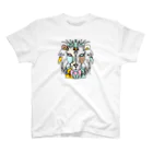 Full of vitality　(フル　オブ　バイタリティ)のwhite☆lion　(白いライオン)　白バージョン　Full of vitality　(フル　オブ　バイタリティ) Regular Fit T-Shirt