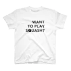 PLAY SQUASHのWANT TO PLAY SQUASH? Regular Fit T-Shirt