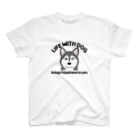 efrinmanの犬と共に（ハスキー） スタンダードTシャツ