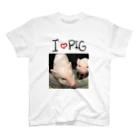 kinopi-のI ❤️PIG Regular Fit T-Shirt