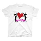 JuggernautCheerのLove AcroYoga 3D スタンダードTシャツ