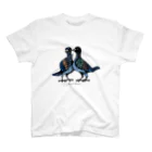  Dark blancoのDark blanco "Pigeons" Regular Fit T-Shirt