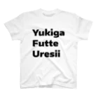 kkshowのYukiga Futte UreT/P 黒 スタンダードTシャツ