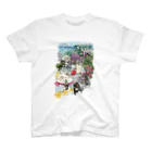 吉沢深雪の猫とペンギンと旅気分 スタンダードTシャツ