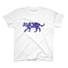 姫ONE工房の猫シルエット（ギャラクシー柄①） Regular Fit T-Shirt