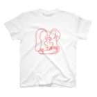 monCheriのKISS RED Regular Fit T-Shirt