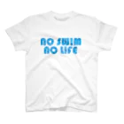 shop_WanderWorldのno swim no life スタンダードTシャツ