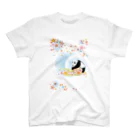熊猫惑星のお花見パンダ Regular Fit T-Shirt