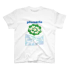 ジルトチッチのデザインボックスの南国ハワイの花プルメリアの爽やかグッズ スタンダードTシャツ