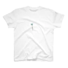 ゲイブル gableの水色花 Regular Fit T-Shirt