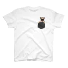 パグ PUG ぱぐ  OHMAI GALLERYのこんにちはパグTシャツ スタンダードTシャツ