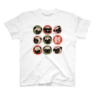 パグ PUG ぱぐ  OHMAI GALLERYのPUGパグの一日Tシャツ Tシャツ-2 Regular Fit T-Shirt