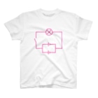 須藤どらまの並列つなぎ（蛍光ピンク） Regular Fit T-Shirt
