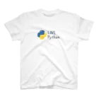 tegaki-menのてがきpython スタンダードTシャツ