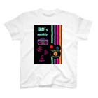 lady_go_landの80'sヴィンテージmusic レコード ステレオ スタンダードTシャツ