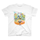 toshimaruの花とバームクーヘン スタンダードTシャツ