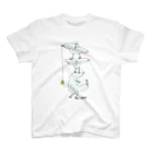 ohaguro-usakoのthree birds=三羽のトリ君 スタンダードTシャツ