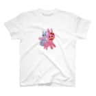 momosenbeiのうさぎのおやこ(５さい) スタンダードTシャツ