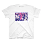polvereの植木部屋-pink Regular Fit T-Shirt