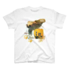 BEER,CAT,MUSICの【妄想ツアーT】YOLOS ネコノテモカリタイツアー（ギターver.） Regular Fit T-Shirt