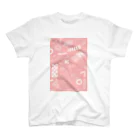 イトウナツキのちよがみ柄 もも スタンダードTシャツ