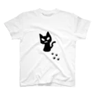 猫月のゆるっとショップの黒猫ちゃん スタンダードTシャツ