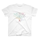 WellbeDesignLabのsauna tree c スタンダードTシャツ