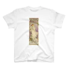 釜萢堂《かまやちどう》美術販売の「LA. DAME. / AUX. CAMELIAS / SARAH BERNHARDT」  Mucha, Alphonse／Paris Musées スタンダードTシャツ