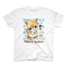 milkchaiのミルクネコ Regular Fit T-Shirt