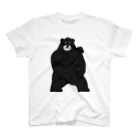 くーまんの部屋🐻のマッスル黒熊 スタンダードTシャツ