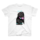 DOGLABの黒ラブ　仁くん スタンダードTシャツ