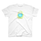 まめるりはことりのほんわかセキセイインコ　ブルー【まめるりはことり】 スタンダードTシャツ