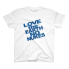 Two Doors Store  (feat.TeamLINKS）のNewT LOVE the EARTH NO NUKES  Regular Fit T-Shirt