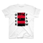 REST IN PUNISHEDのOVER FLOW(Red) Regular Fit T-Shirt