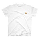 大のベルギー国旗 胸ロゴ スタンダードTシャツ