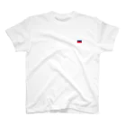 大のリヒテンシュタイン国旗 胸ロゴ スタンダードTシャツ