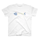 蛇口〆太のお店の魚骨心電図 スタンダードTシャツ