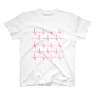 蛇口〆太のお店の心電図（ピンク） Regular Fit T-Shirt