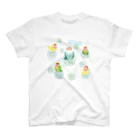 Satokostudioのコザクラインコと一緒 Regular Fit T-Shirt