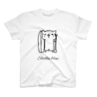 Stella blueのStella  blue 波猫キャラクターTシャツ 티셔츠