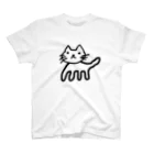 ヨウコウショップの潰すぞ猫（透過） スタンダードTシャツ