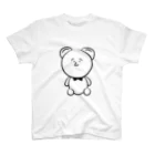 ゆるいおもち屋のゆるいくまさん（モノクロ） Regular Fit T-Shirt