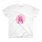 𝐌eのうさぎの女の子のシール スタンダードTシャツ